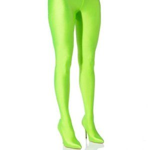 Stasia Neon: Shiny Biker Pant STILETTO Boot SIZE 8 7.5 11